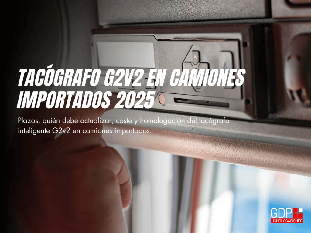 tacógrafo G2v2 en camiones importados 2025